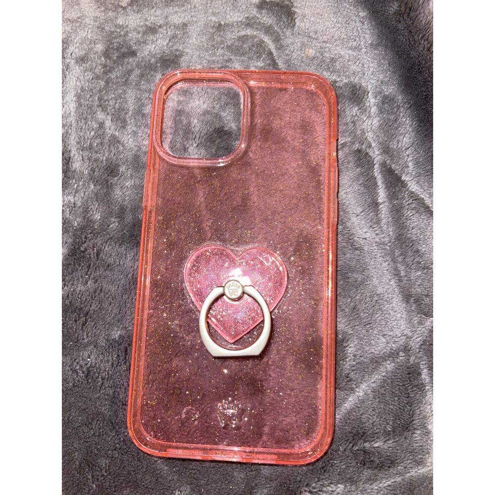 Velvet Caviar Phone Case - 12 Pro Max - Pink Stardust Glitter + Phone Grip